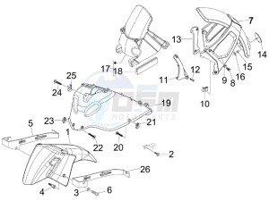 Nexus 300 ie e3 drawing Wheel housing - Mudguard