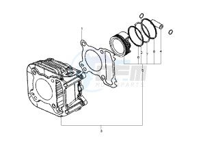 LX 125 drawing Cylinder - Piston