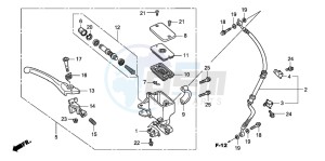 SH125 drawing FR. BRAKE MASTER CYLINDER