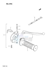 FA50 (E24) drawing RIGHT HANDLE SWITCH (E21)