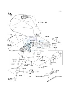 ZR 1000 A [Z1000] (A6F-A6F) A6F drawing FUEL EVAPORATIVE SYSTEM-- CA- -