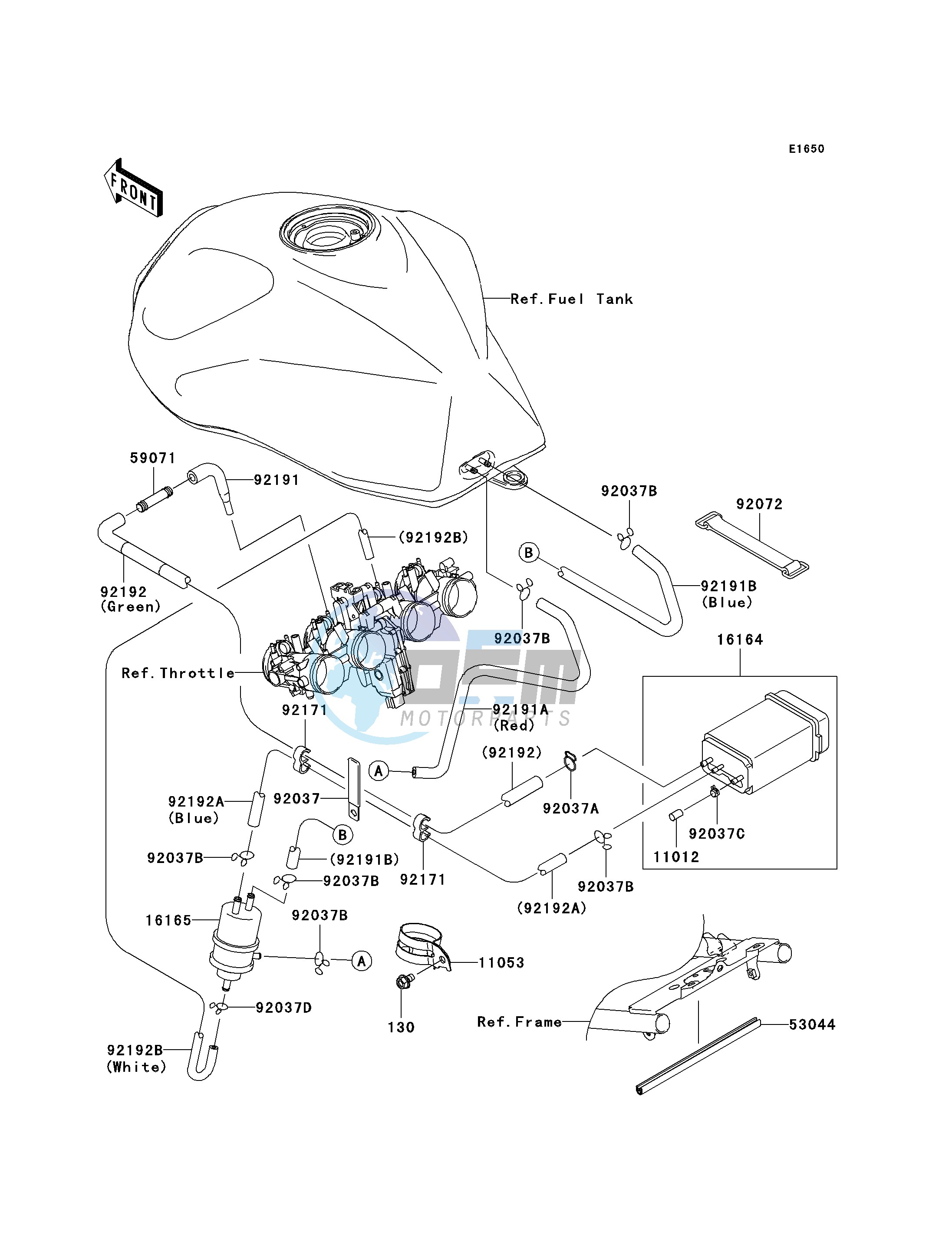 FUEL EVAPORATIVE SYSTEM-- CA- -