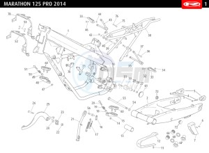 MARATHON-125-PRO-WHITE drawing CHASSIS