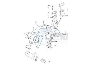 XVZ ROYAL STAR 1300 drawing STEERING