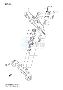 GSX650F (E3-E28) Katana drawing STEERING STEM