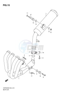 GSF650 (E2) Bandit drawing MUFFLER