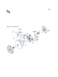 KVF 650 F [BRUTE FORCE 650 4X4I] (F6F-F9F ) F7F drawing OPTIONAL PARTS-- DRIVE CONVERTER- -