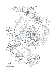 XT1200Z (2BS1 2BS2) drawing WINDSHIELD