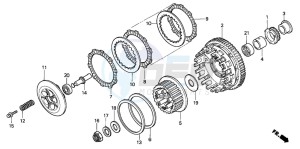 CBR600RR drawing CLUTCH