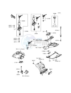 NINJA ZX-10R ZX1000JFF FR XX (EU ME A(FRICA) drawing Ignition Switch