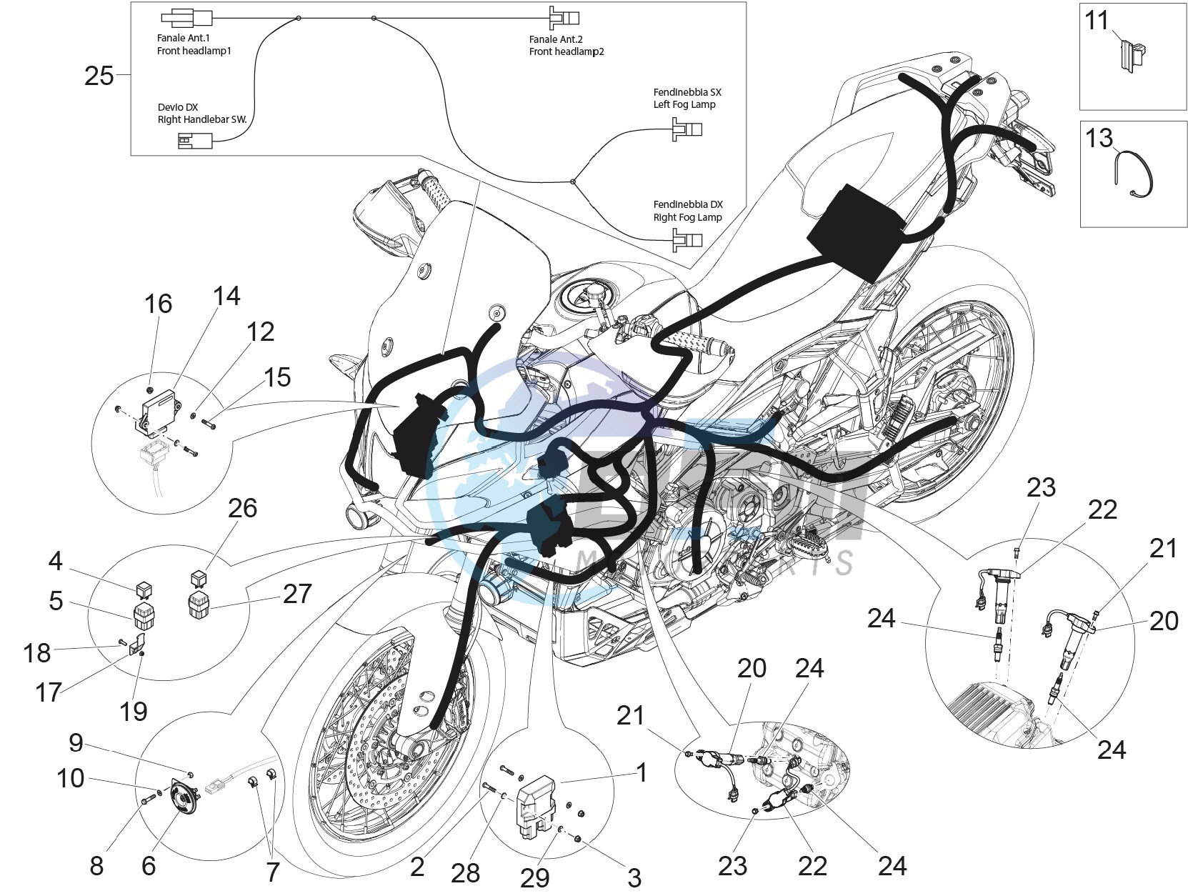 Front electrical system