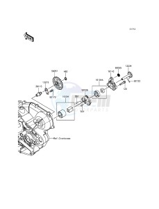 KX450F KX450HGF EU drawing Oil Pump