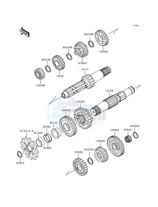 KX 250 L [KX250] (L2) [KX250] drawing TRANSMISSION