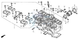 CB1300A CB1300SUPER FOUR drawing CYLINDER HEAD