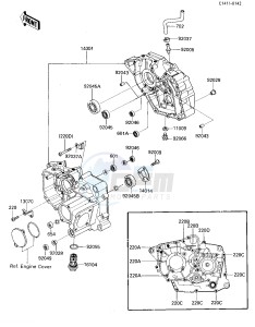 KLF 185 A [BAYOU 185] (A2-A4) [BAYOU 185] drawing CRANKCASE