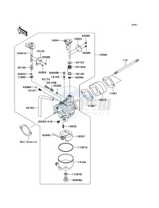 MULE_600 KAF400B9F EU drawing Carburetor