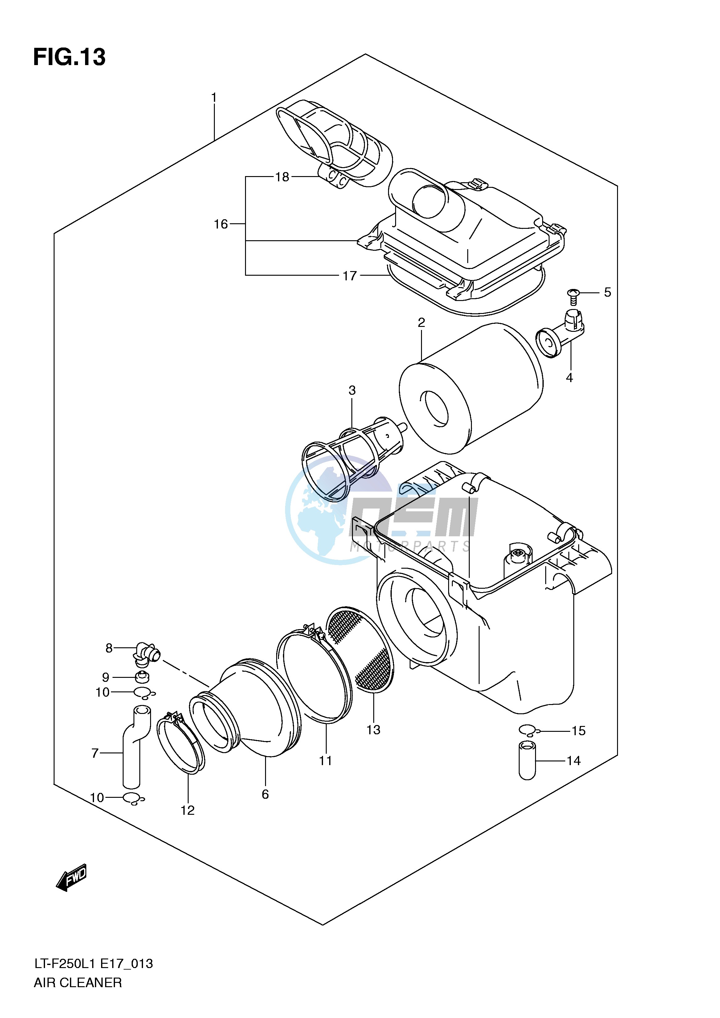 AIR CLEANER (LT-F250L1 E24)