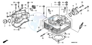 TRX250TMB drawing CYLINDER HEAD