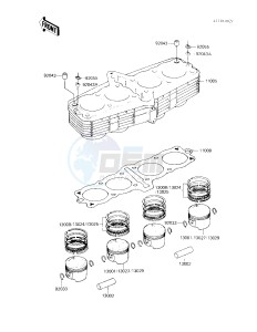 KZ 750 F [LTD SHAFT] (F1) [LTD SHAFT] drawing CYLINDER_PISTONS