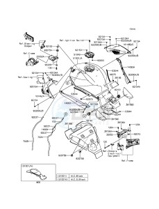 NINJA H2R ZX1000PGF EU drawing Fuel Tank