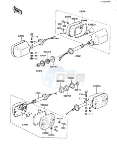 KZ 440 G (G1) drawing TURN SIGNALS