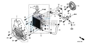 SH125SE SH125S UK - (E) drawing RADIATOR