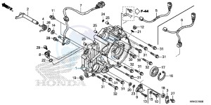 TRX500FE1H Europe Direct - (ED) drawing REAR CRANKCASE COVER