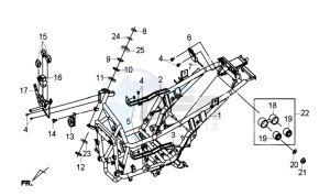 CITYCOM 300 EFI drawing FRAME