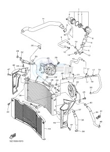 FZ1-N FZ1 (NAKED) 1000 (1EC9) drawing RADIATOR & HOSE