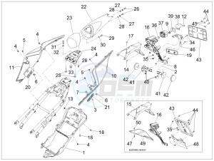 RSV4 1000 Racing Factory L.E. (APAC) (AUS, CP, Ja, MY, NZ, RI, VN) drawing Rear body