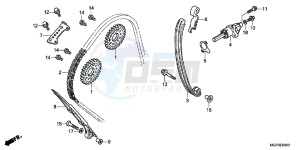 CBR1000RRD Fireblade - CBR1000RR UK - (E) drawing CAM CHAIN/TENSIONER