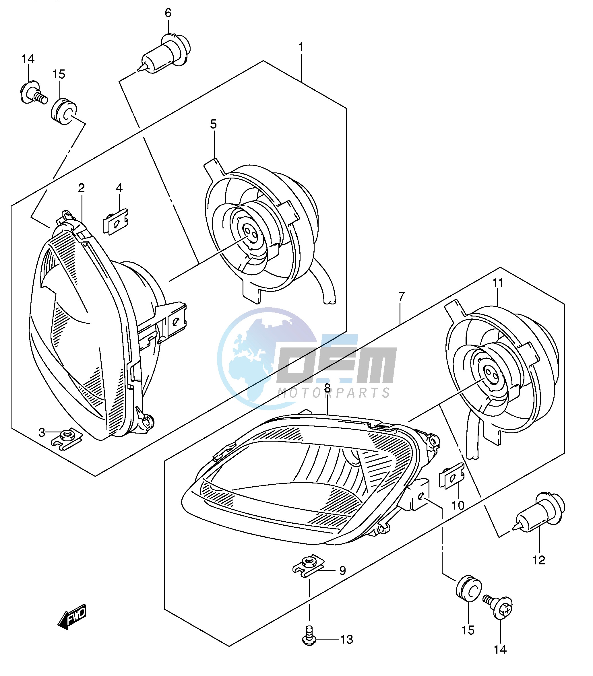 HEADLAMP (MODEL K5 P17)