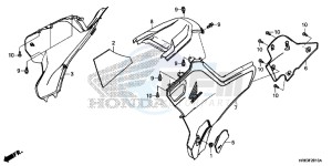 TRX500FA5G TRX500FA Europe Direct - (ED) drawing SIDE COVER/ TANK COVER