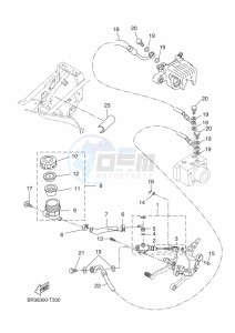 MT-125 ABS MT125-A (BR37) drawing REAR MASTER CYLINDER