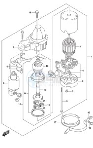 DF 175 drawing Starting Motor