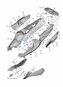 TRACER 9 MTT890 (B5UE) drawing SIDE COVER