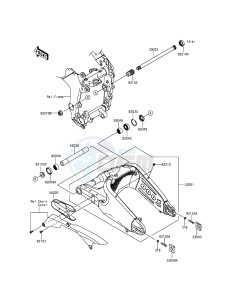 NINJA_ZX-6R_ABS ZX636FFF FR GB XX (EU ME A(FRICA) drawing Swingarm