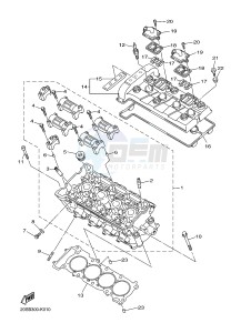 XJ6F 600 DIVERSION F (BS11 BS12) drawing CYLINDER HEAD