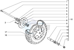 Stalker 50 drawing Front wheel