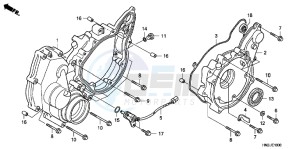 TRX500FAD TRX500FA Europe Direct - (ED) drawing REAR CRANKCASE COVER