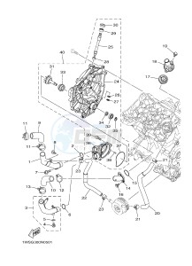 MT07 700 (1WSG) drawing WATER PUMP