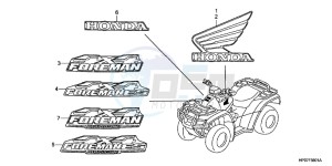 TRX500FEB drawing MARK