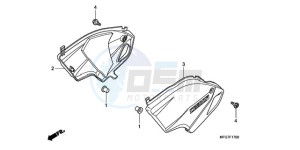 CB600F9 Europe Direct - (ED / 25K) drawing SIDE COVER