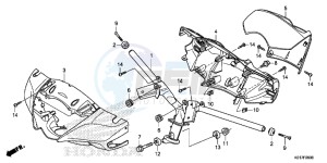 SH125D SH125i UK - (E) drawing STEERING HANDLE/ HANDLE COVER