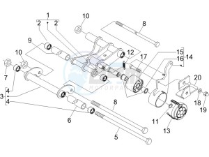 Runner 125 VX 4t e3 serie Speciale drawing Swinging arm