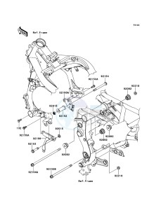 ER-6f EX650CBF GB XX (EU ME A(FRICA) drawing Engine Mount