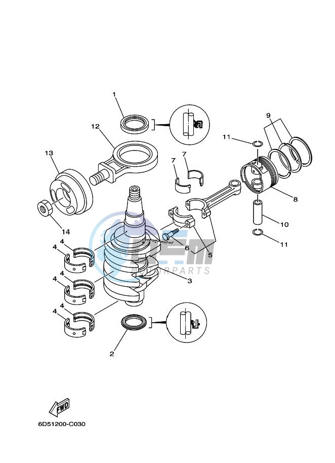 CRANKSHAFT--PISTON