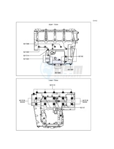 Z800 ZR800AFF FR GB XX (EU ME A(FRICA) drawing Crankcase Bolt Pattern