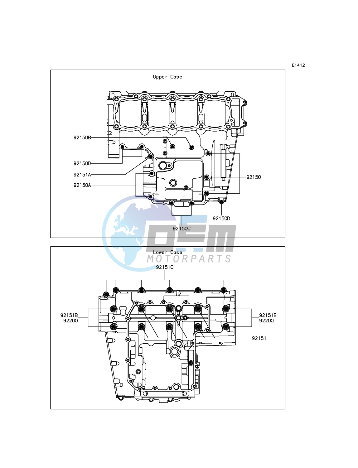 Crankcase Bolt Pattern