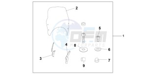 CBF600SA drawing FLY SCREEN